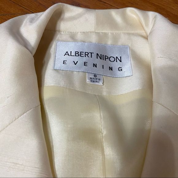Vintage Albert Nipon Silk Evening Suit 2 Piece - Picture 9 of 13